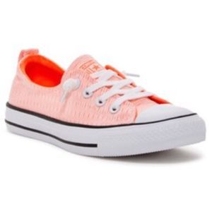 Converse neon orange slip on  sneakers